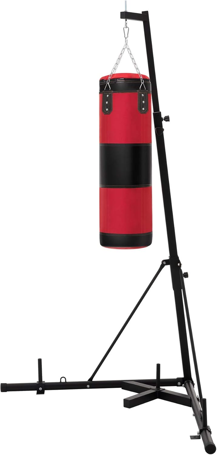 ZELUS Height Adjustable Punching Bag Stand, 220lb Home Gym