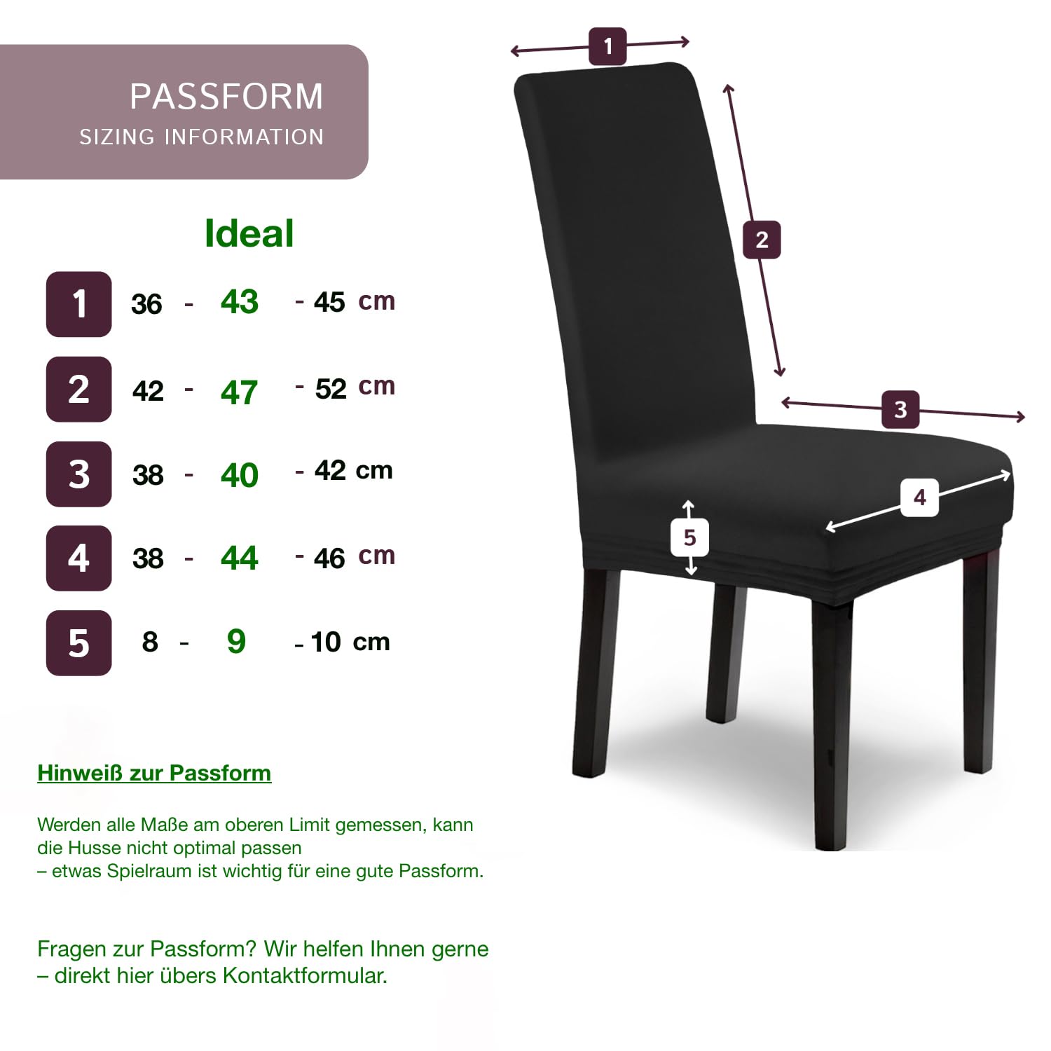 SCHEFFLER-Home Housse de Chaise Extensible Leni/Housse de Chaise Noir Set de 6 / Housse de Chaise Extensible pour chaises à Haut Dossier/Housse de Chaise Lavable