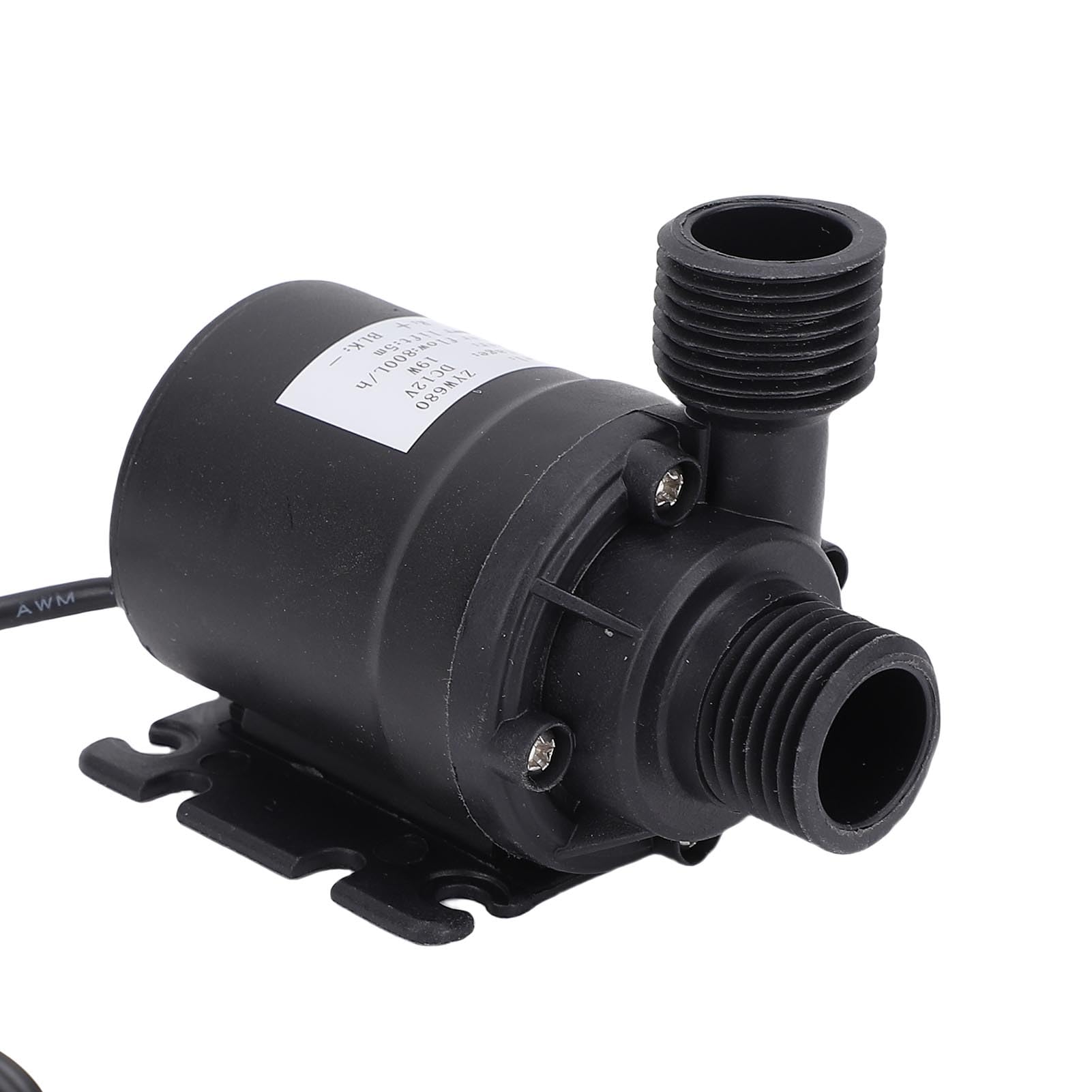 Generic Pompa Dell'acqua con Motore Senza Spazzole DC 12V, Alta Pressione, Silenziosa, 800 L/h, Sollevamento 5 M, per Piscina Solare e Laghetto