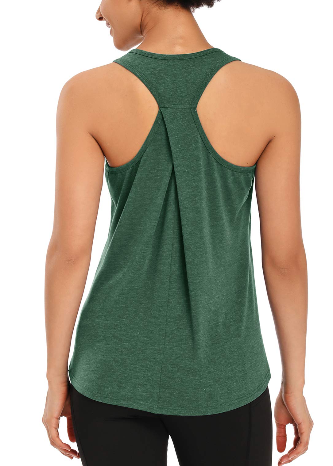 Muzniuer Womens Workout Tops Yoga Tank Tops-Sleeveless Exercise Athletic Gym Sport Shirts Racerback Tank Tops