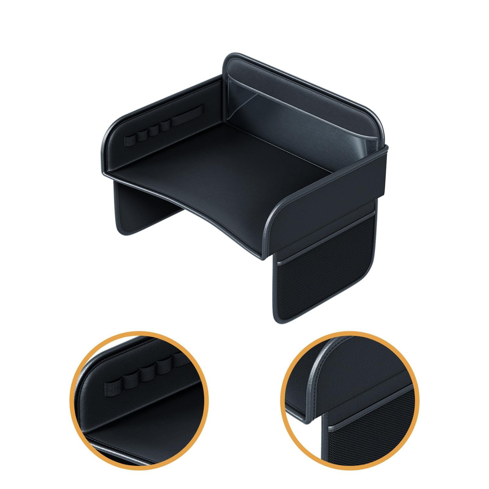 Reisetablett für Kinder mit Sitzorganizer, Inklusive Getränkehalter, Fleckenabweisend, Geräumig, Aus PVC, Ideal Als Autositztisch Oder Schoßablage.