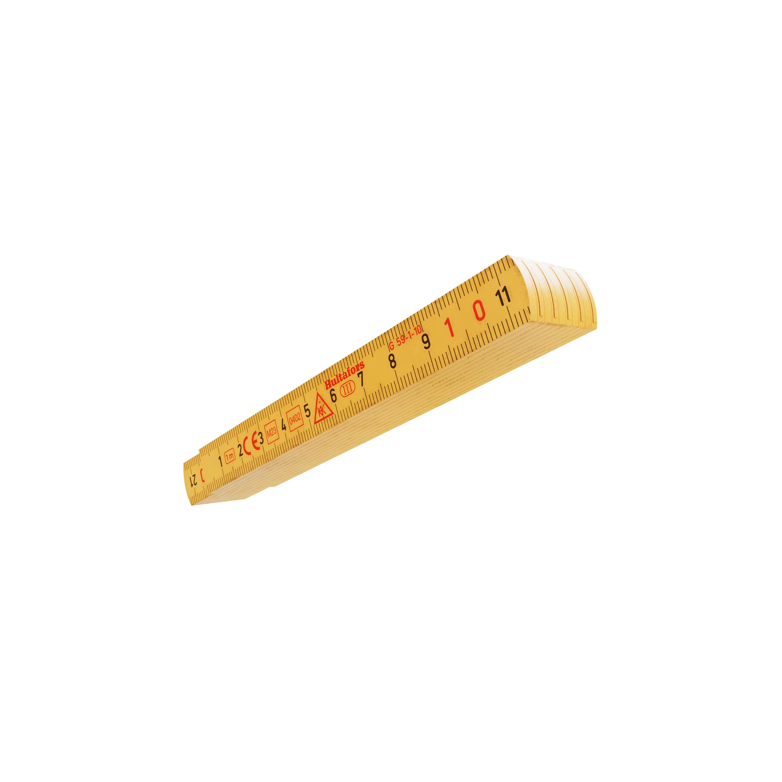 Certifer Ruler 2 Meter Folding Rule Hultafors T59-2-10V Folding Rule | 2m Beech Wood ...