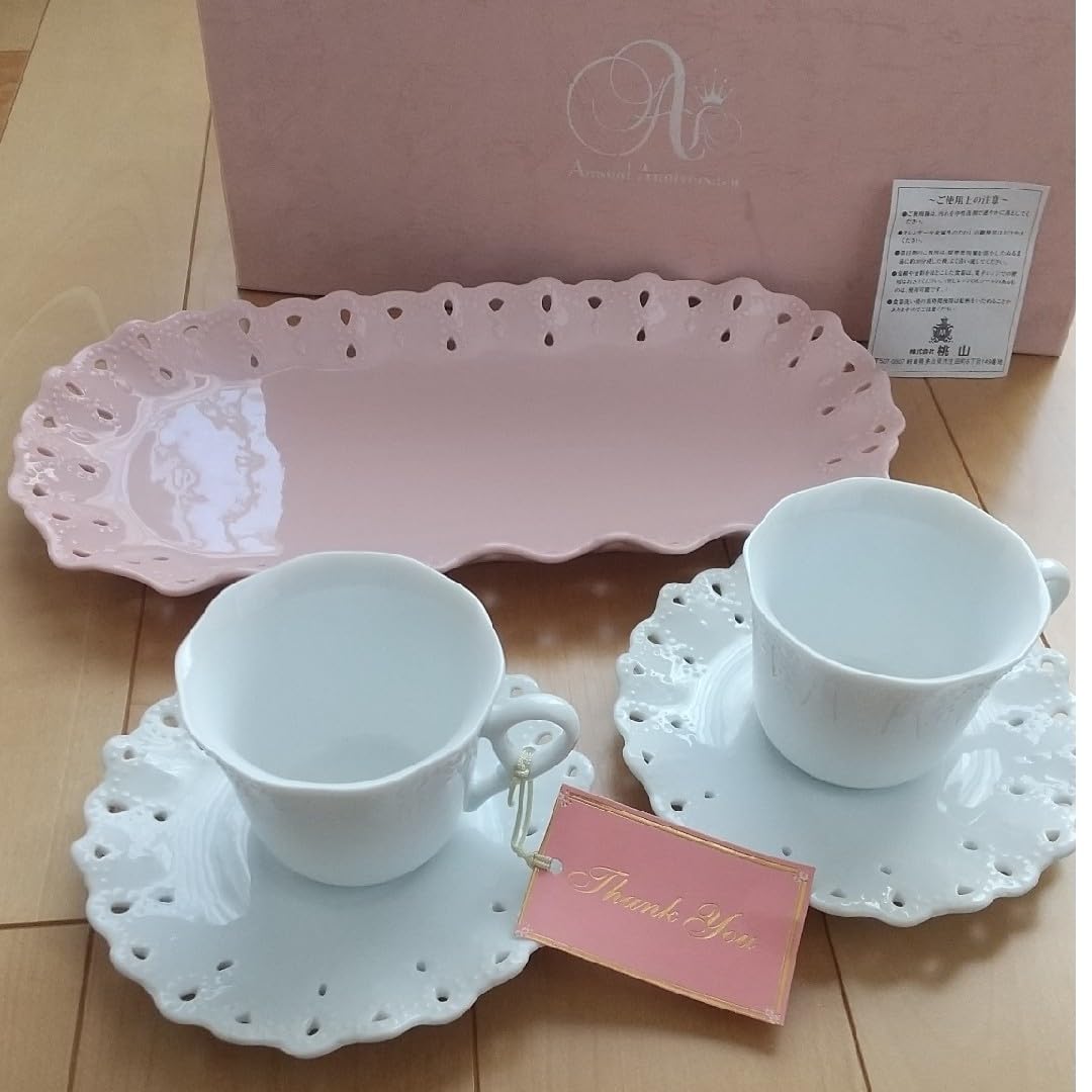 桃山陶器ティーカップ＆洋皿28点セット