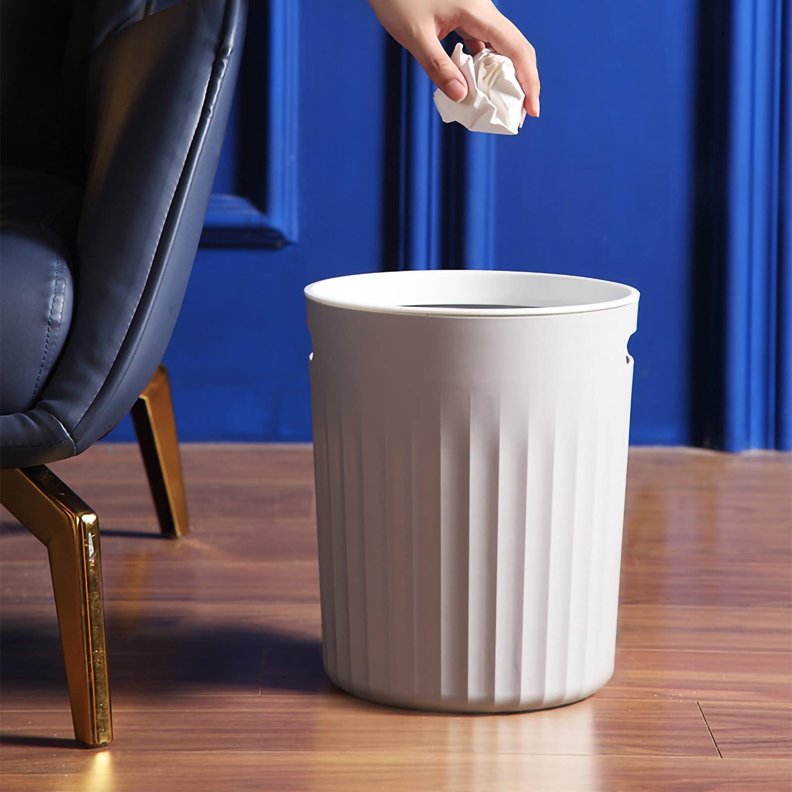 Mülleimer Mülleimer mit Griff, Papierkorb, Mülleimer for Badezimmer, Küche, Zuhause, Büro Abfall & Recycling Küche(C)
