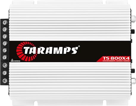 Taramps TS 800X4 2-Ohm 800W RMS Full Range 4-Channel Car Audio Amplifier