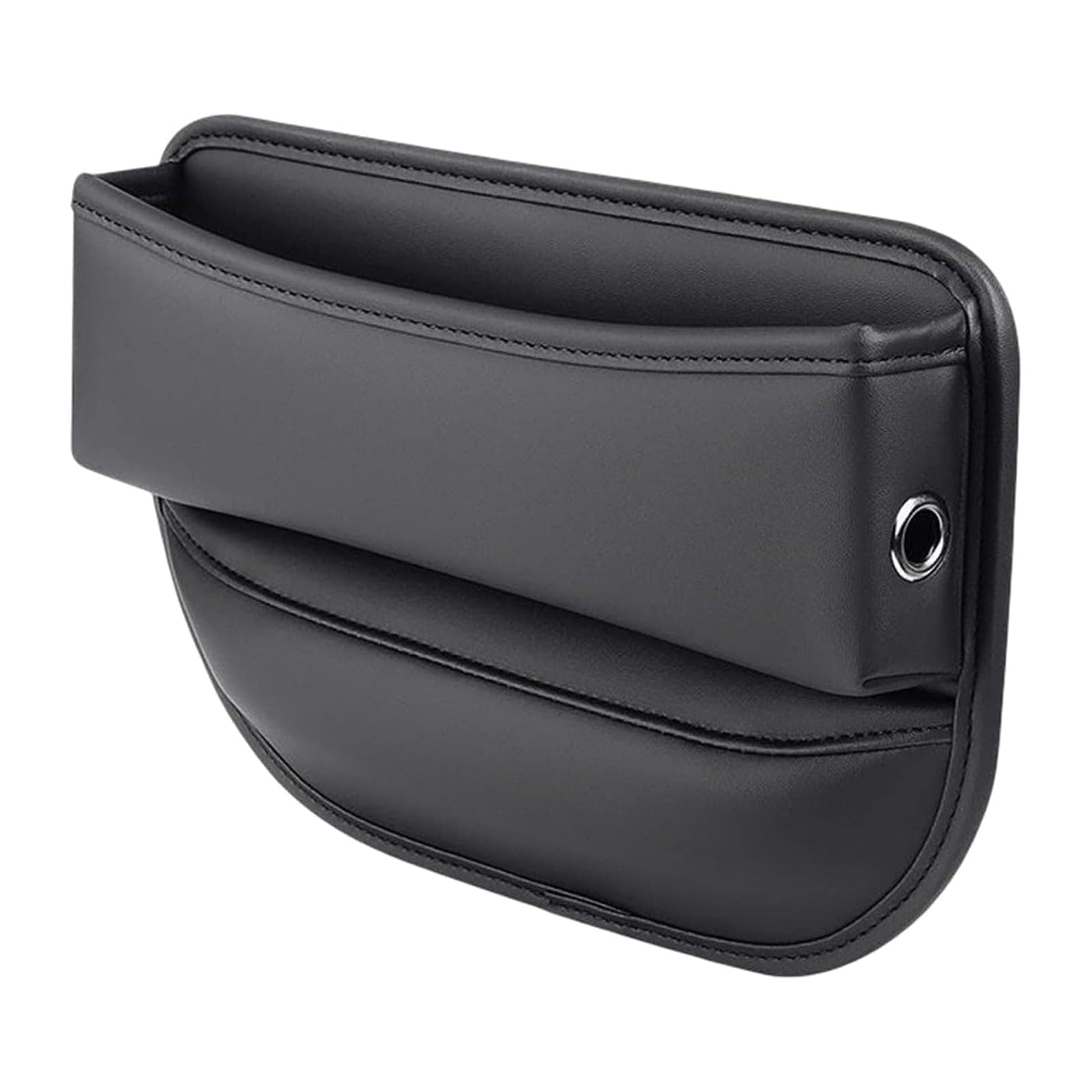 LUUXWPFZ Car Seat Gap Filler Organiser, for Benz CLA 35 A45 E63 AMG GT C190 R190 W177 W205 W213 GLC Car Gap Storage Box Seat Side Pocket Catch Leather Console Slot Tray Crevice Caddy Holder