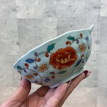 Amazon.co.jp: レトロ 有田焼 肥前勇窯 陶器製 山水図 花柄絵