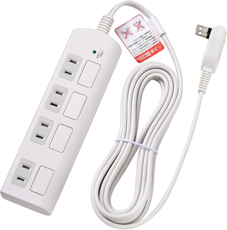 Amazon.co.jp: エルパ (ELPA) 耐雷フラットスイッチ付タップ 雷