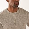Fossil Necklace for Men Drew Gold-Tone Stainless Steel Chain Necklace, Length: 558.8mm +50mm, Width: 7.1mm, Height: 45mm, JF04464710 #1