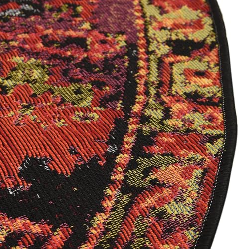 Tapete redondo 3 pies multicolor Rugs.com miniatura 7