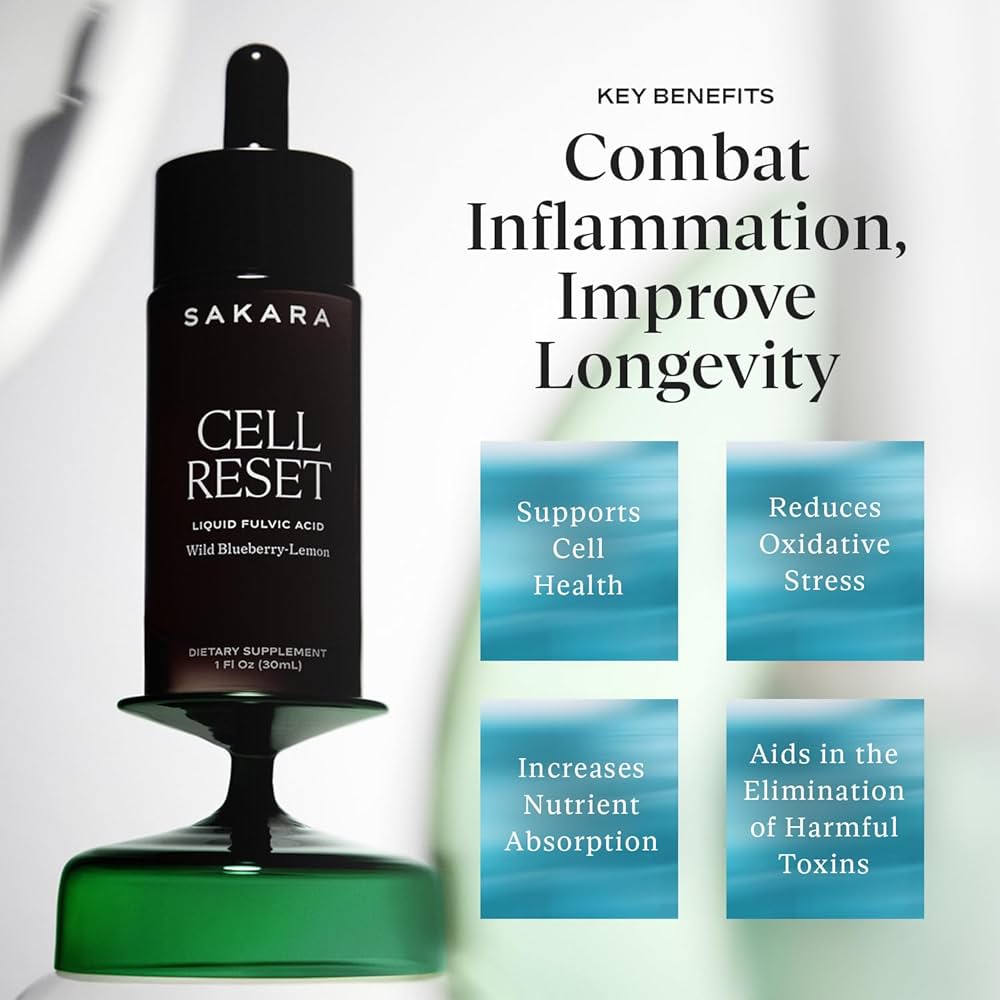 Amazon.com: Sakara Cell Reset – Liquid Fulvic Acid Complex