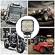 Viugreum 4 Pack Led Arbeitsscheinwerfer 12V - 24V, 12W Led Zusatzscheinwerfer, Kaltweiß, IP67 Wasserdicht Offroad Scheinwerfer für SUV, UTV, ATV, LKW