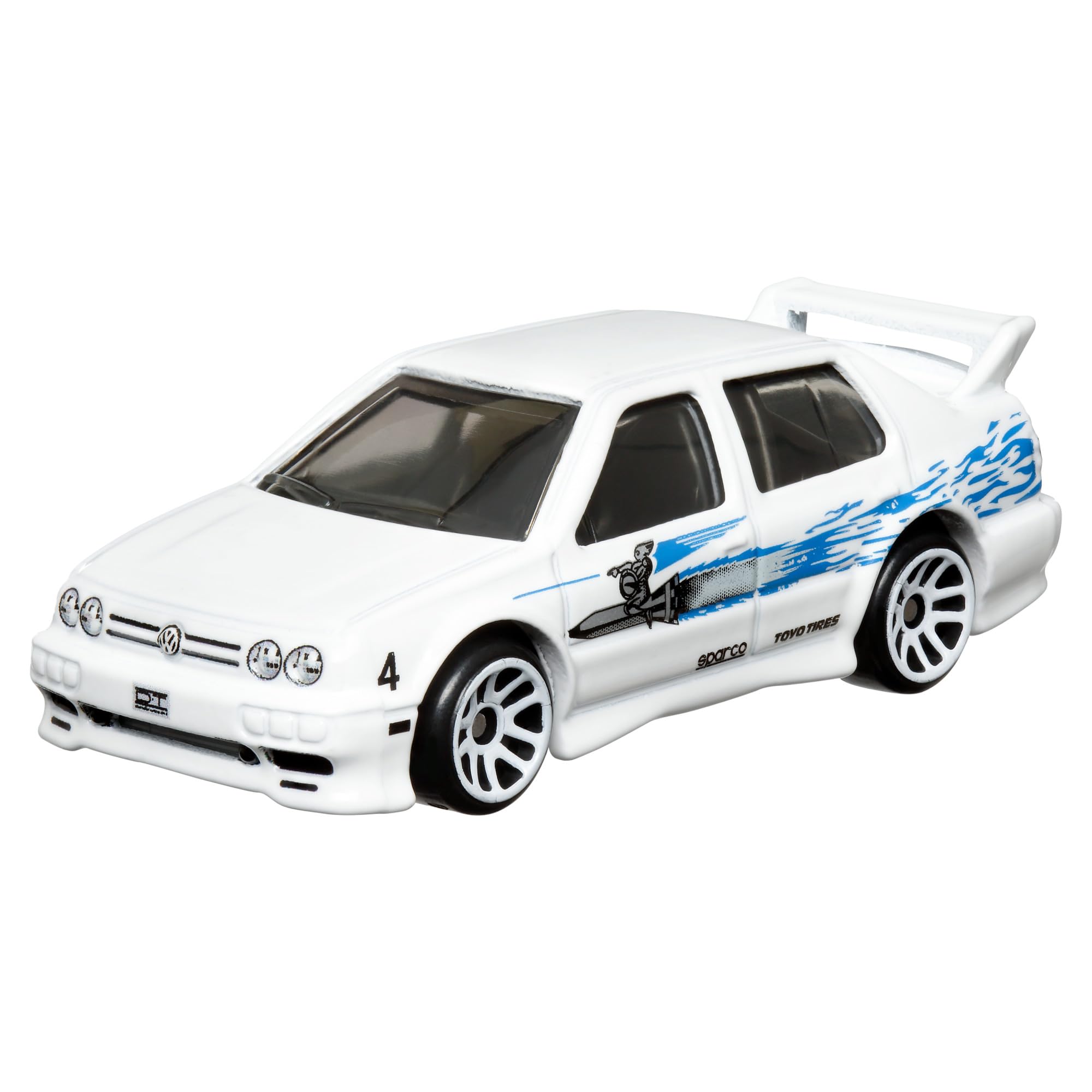 Hot Wheels Fast and Furious DieCast Modellauto VW Volkswagen Jetta MK3 – Maßstab 1/64, Länge 7 cm - HRW44