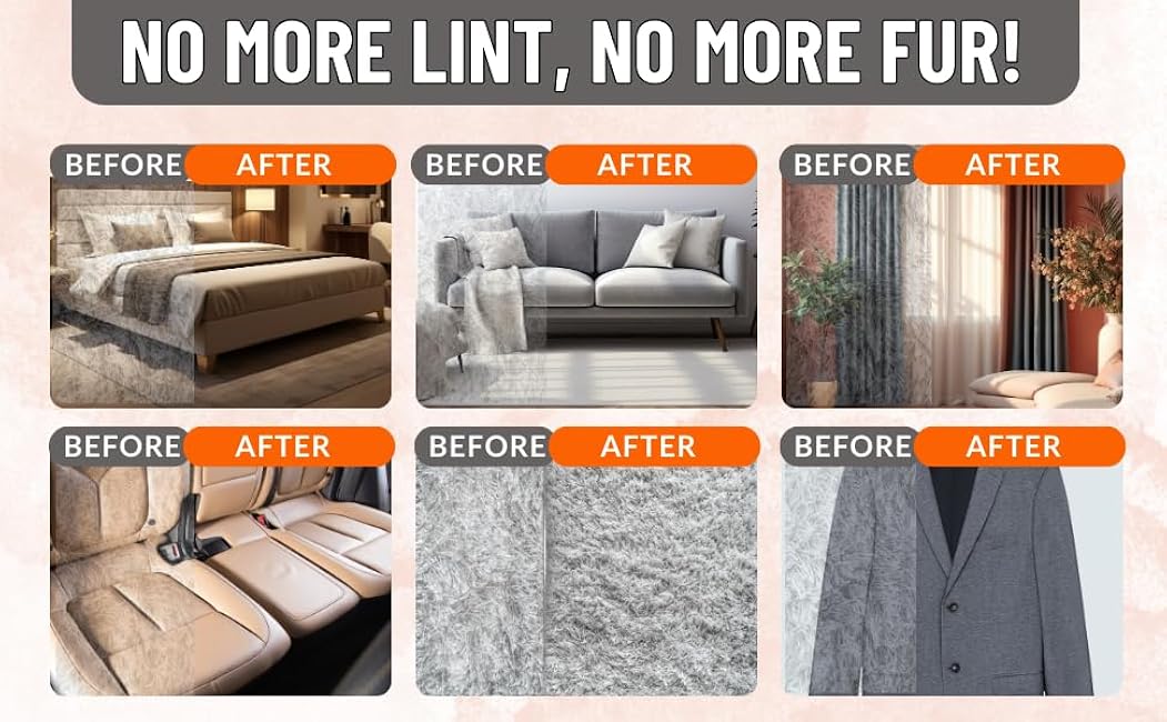 1 PC RivOcen Pet Hair Removal Brush Gloves, Electrostatic Reusable Cat Dog Hair Remover Grooming Glove Tool. Reusable Magic Brush Pet Hair Remover Tool for Carpet, Couch,Car Seat, Laundry.-YYiiAfiJ