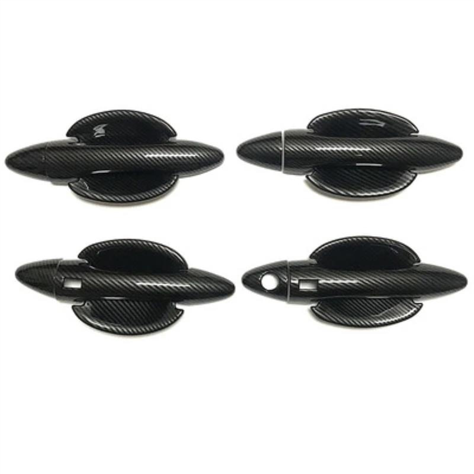 Csspdm Carbon 2 Abs Carbon Fiber Car External Side Door Handle Bowl Catch Cover Protection Trim For Hyundai Ix35 2010-2017(Carbon 2)
