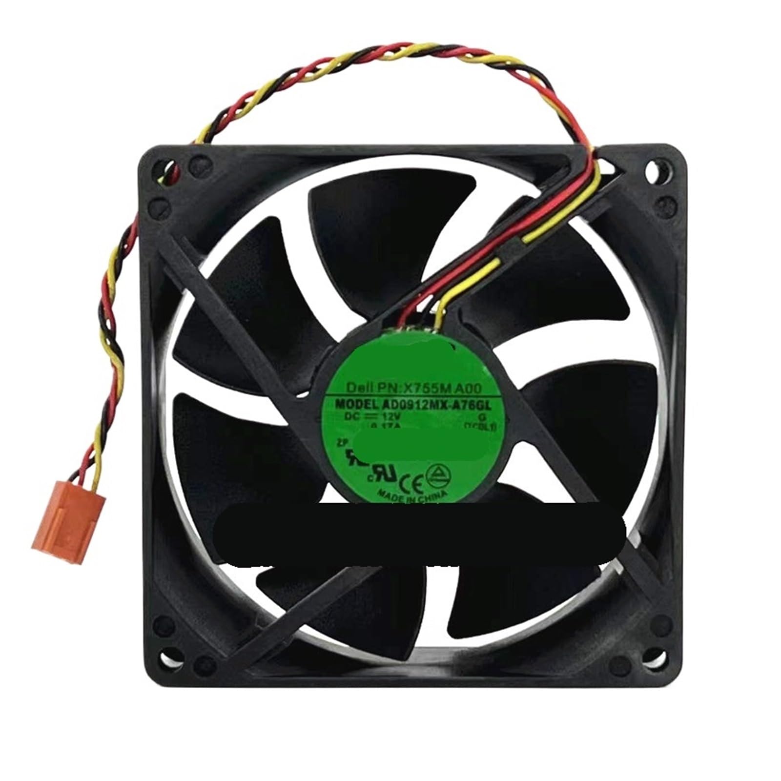 Ventilador de refrigeración AD0912MX-A76GL de 12 V CC, solución a sobrecalentamiento con 3 cables