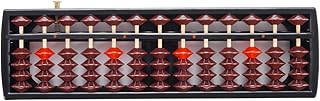 Abacus Chinese 13 Digits Abacus Mathematical Soroban Professional Math Calculation Tool for Calculating and Arithmetic Mathematic Education (Brown)