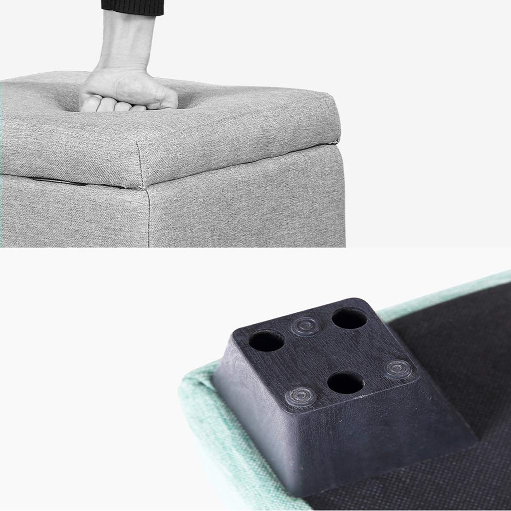 Meble wielofunkcyjna szafka podnóżek otomana pufa stołek do makijażu miękka torba Sofa ławka dom jasnoszary podnóżek otomana