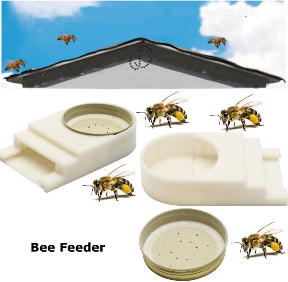 10 PCS Entrance Feeder Beehive Plastic Bee Feeder Hive Beekeeper Tool