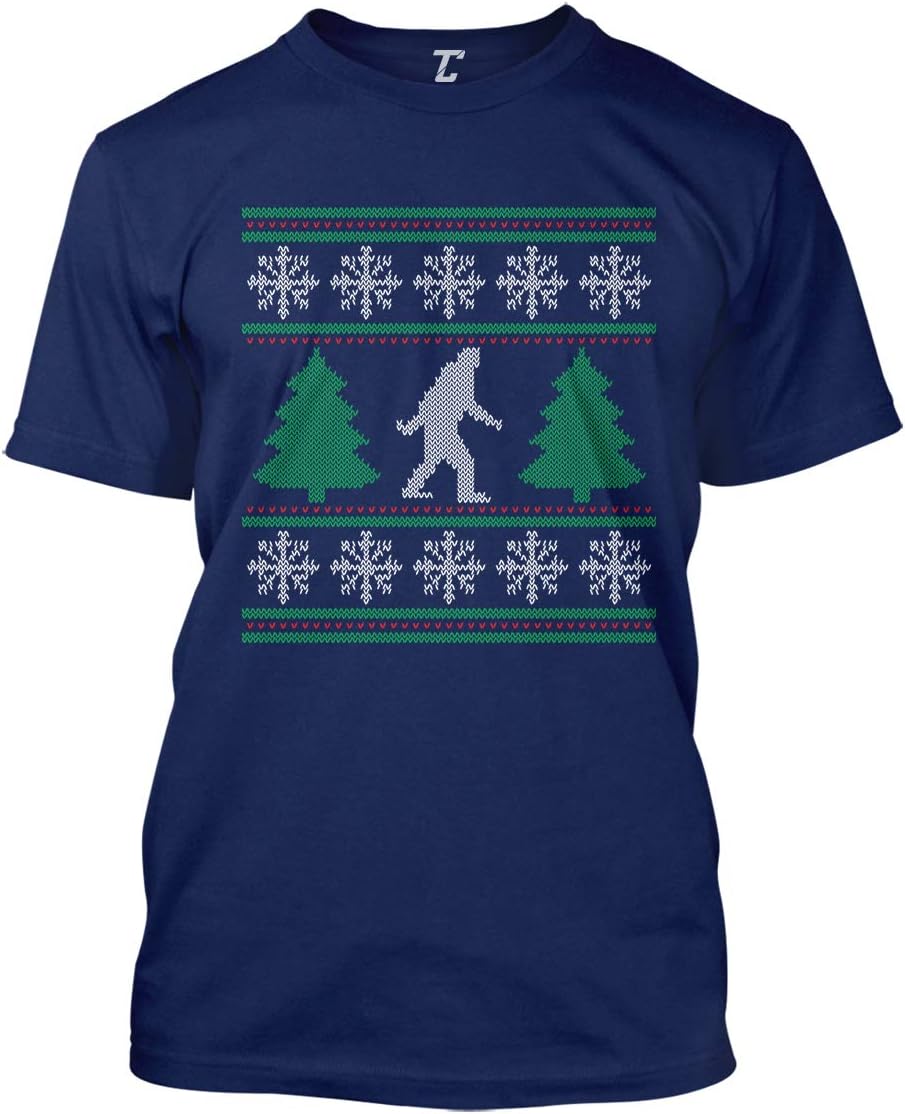 Tcombo Bigfoot Ugly Christmas - Xmas Pattern Men's T-Shirt