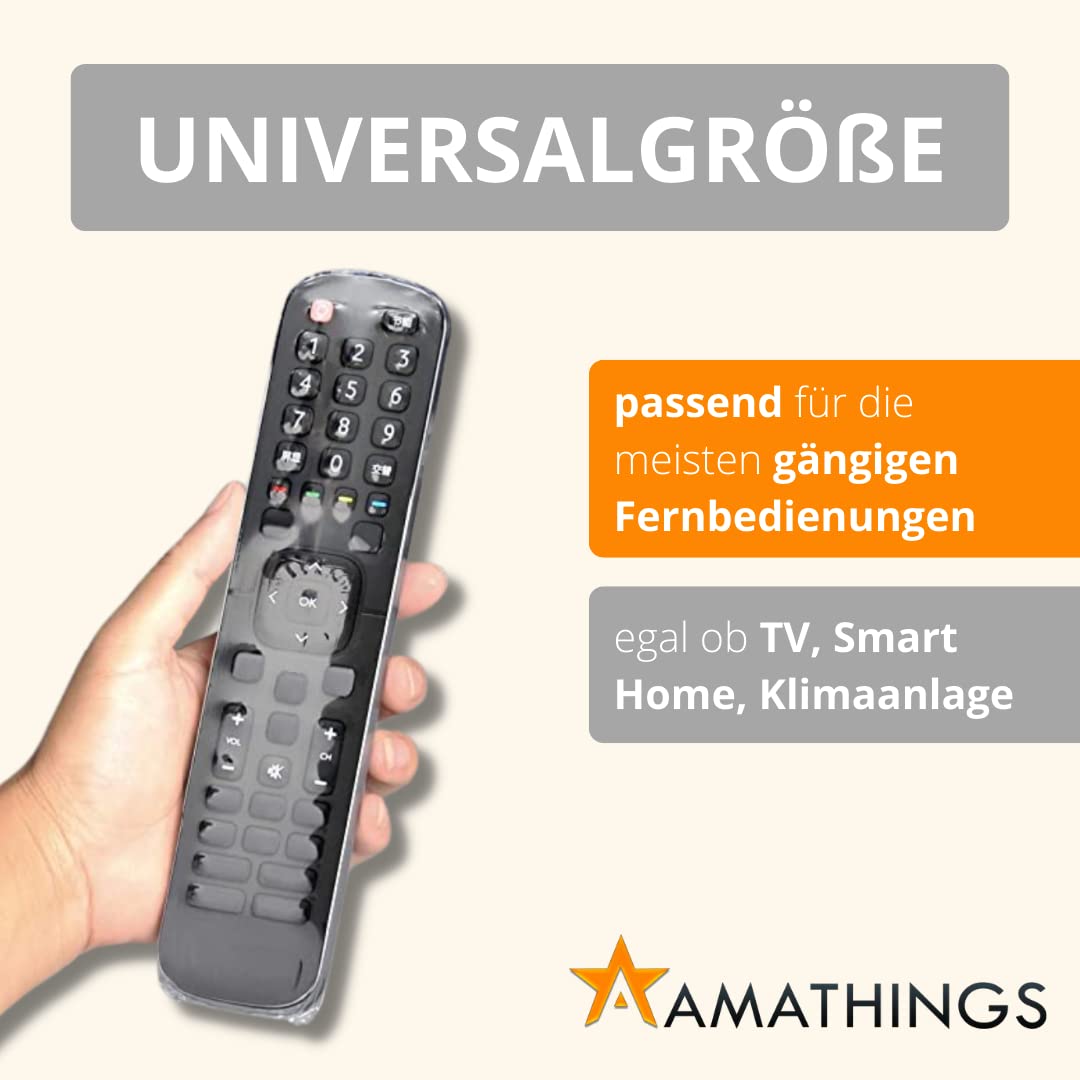 AMATHINGS Custodia Per Telecomando (100 Pezzi) – Misura Universale Contro Sporco E Polvere – Ideale Per Hotel
