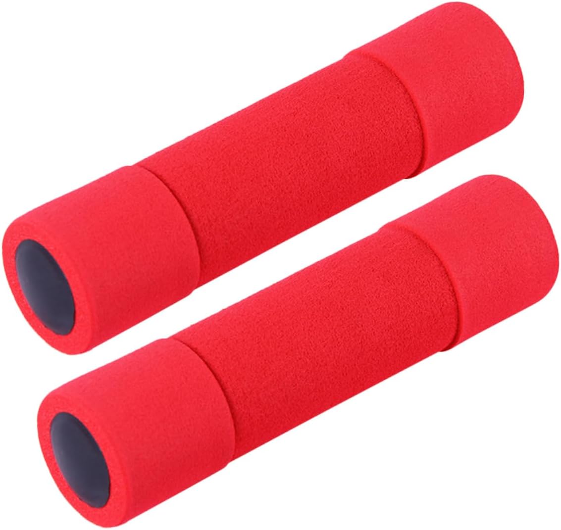2PCS Foam Dumbbells for Women 0.5kg Each Lightweight Fitness Weights Soft Grip Exercise Equipment for Home Workouts and Strength Training