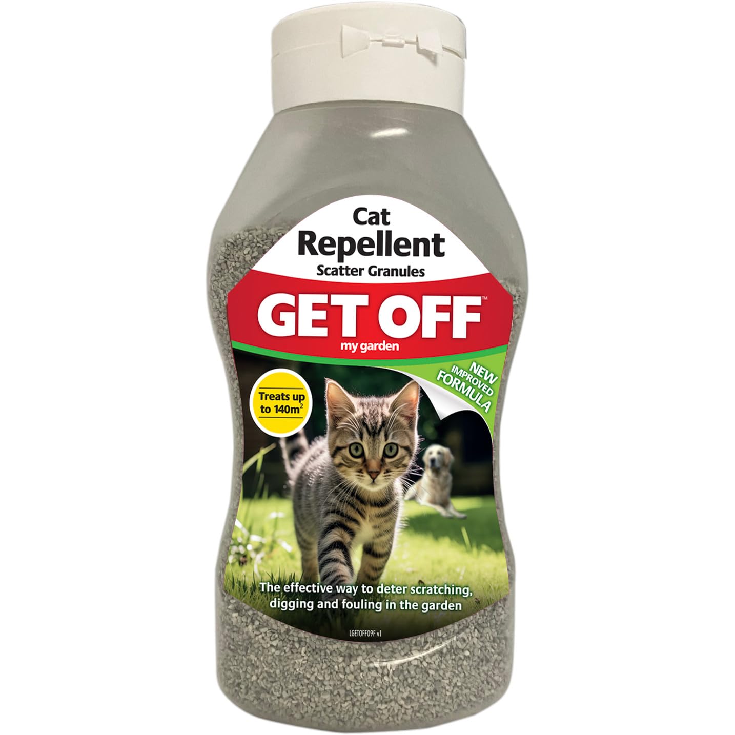 AMKGet Off Cat Repellent Granules Lawn Pest Garden Fouling Outdoor Scatter 600ml