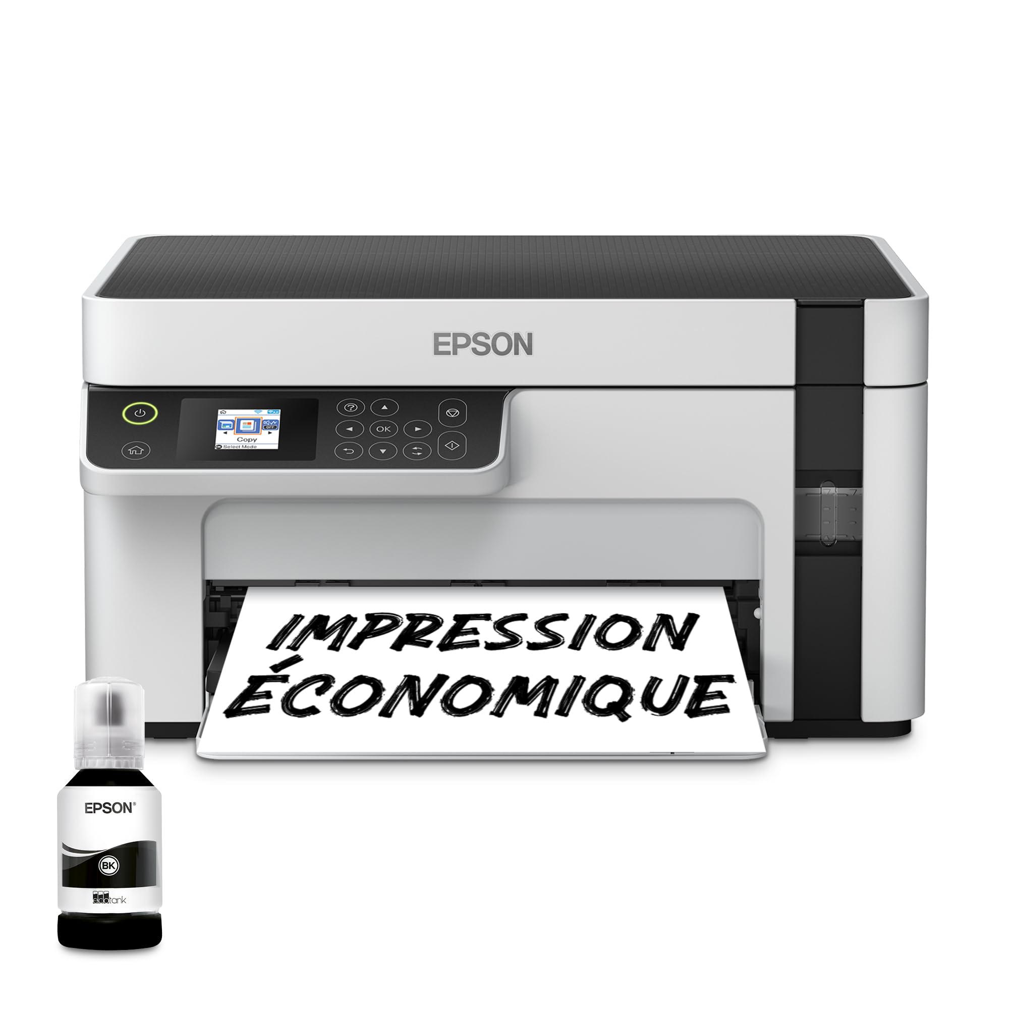 EPSON EcoTank ET-M2120 | Imprimante multifonction - Réservoir haute capacité - Économisez jusqu'à 200€, 15ppm, sans fil, impression mobile, économe en énergie, recharge facile, 1440x720 DPI