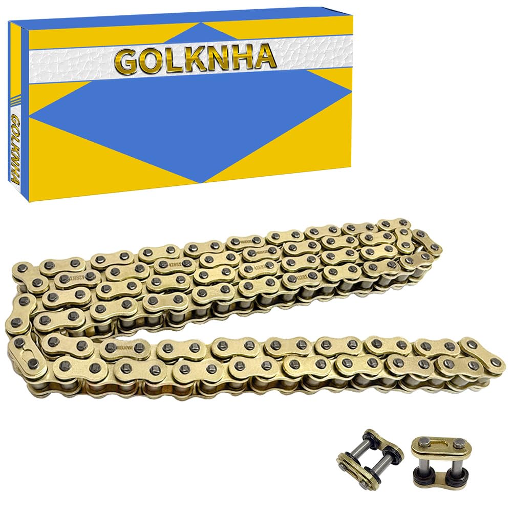 Gold 428 X-Ring Motorcycle Chain 134 Links OEM#92057-0684 27600-46911-130 — Amazon image 9