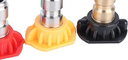 Miniatura 6 de LZKW Punta de lavado a presión, boquilla de pulverización de lavadora de alta presión, ángulo de chorro simple, diferente, 5 unidades para lavar