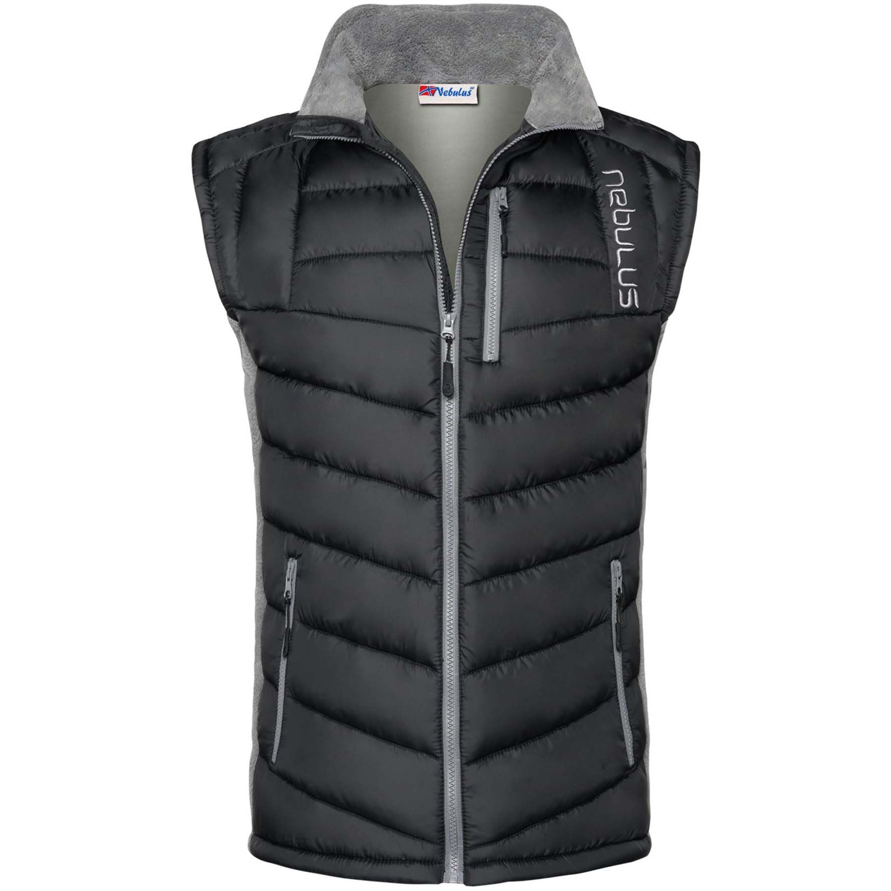 Nebulus Herren Weste REVIVAL, warme Weste, mit langem Full-Zip Reißverschluss