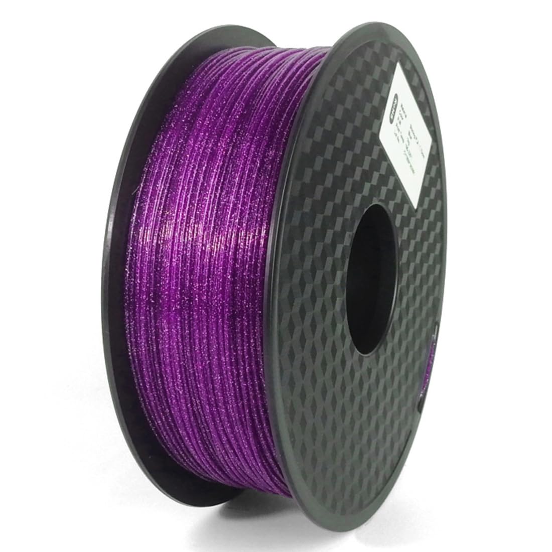 Filament Do Drukarki 3D|Starannie Nawinięty Brokatowy Filament Do Drukowania 3D|Błyszczący Filament PLA 1,75mm(+/-0,05mm)|Materiały Eksploatacyjne Do Drukarek 3D,Fioletowy,PLA 1 Kg (2,2 Funta)