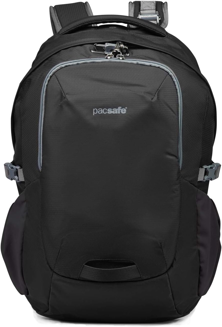 Pacsafe Venturesafe G3 25 Liter Anti Theft Travel Backpack/Daypack-Fits 15" Laptop, Black
