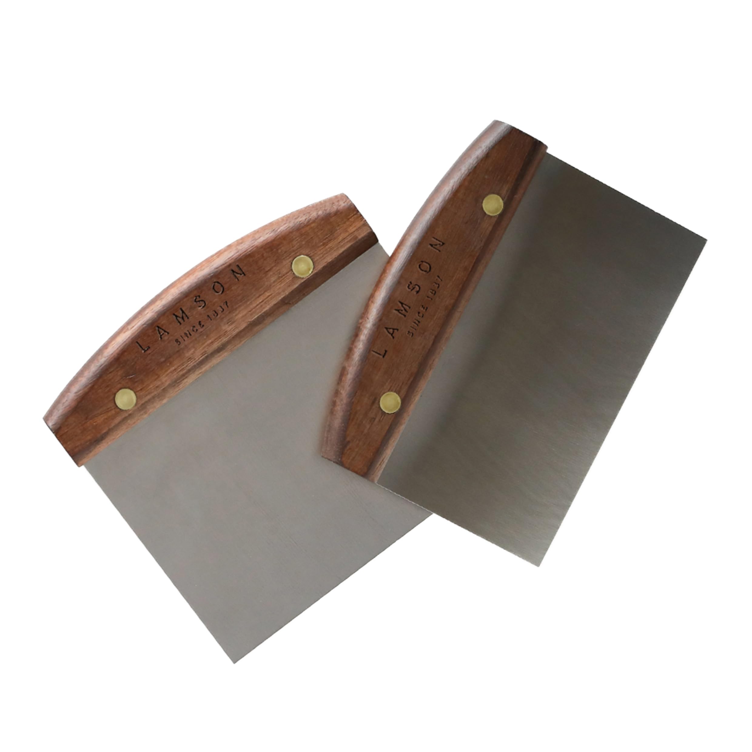 Lamson 4" x 6" Dough (Bench) Scraper with Walnut Handle - Image 3