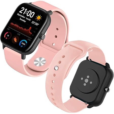 Th-some Correa para Amazfit GTS Smartwatch Reloj de Pulsera Compatible con Amazfit GTS/Amazfit Bip/Amazfit GTR 42mm Band Silicona