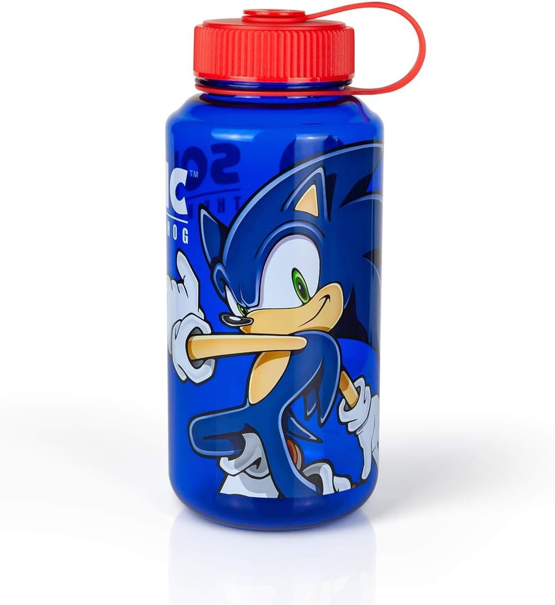 Sonic The Hedgehog 32oz Plastic Water Bottle