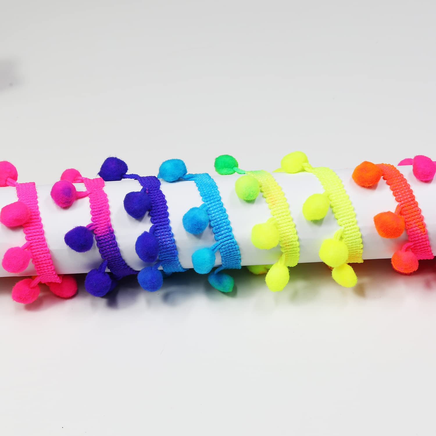 YYCRAFT Pompon-Fransenborte – 20 Yards, 0,95 Cm Breit, Marineblau