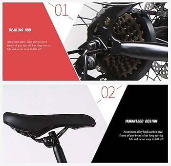 Amazon | マウンテンバイク、デュアルディスクブレーキ、21-27スピード Amazon | マウンテンバイク、デュアルディスクブレーキ、21-27スピード