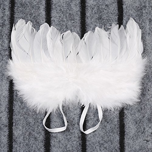 Baby Leuke Engel Veer Vleugels Fotografie Kostuum Prop Foto Prop Voor Meisjes Wit - Image 3