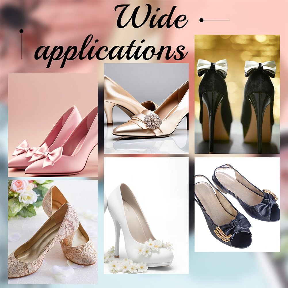 1 Pair Wedding Flower Shoe Clips Shoe Buckles Charm Clothes Hair Accessories for Women Hairpin Brooches Party High Heels — view 4