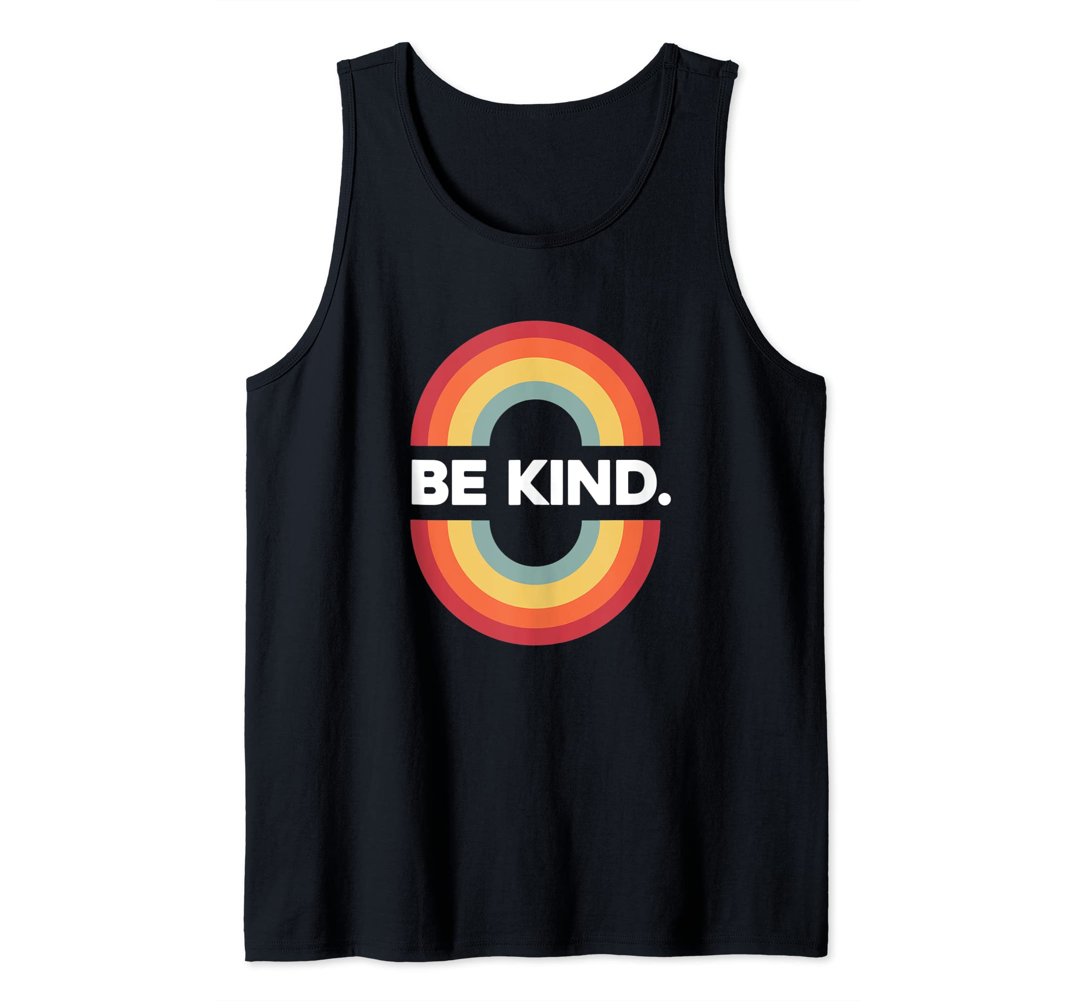 BE KIND. Rainbow colors inspiring boho style Tank Top