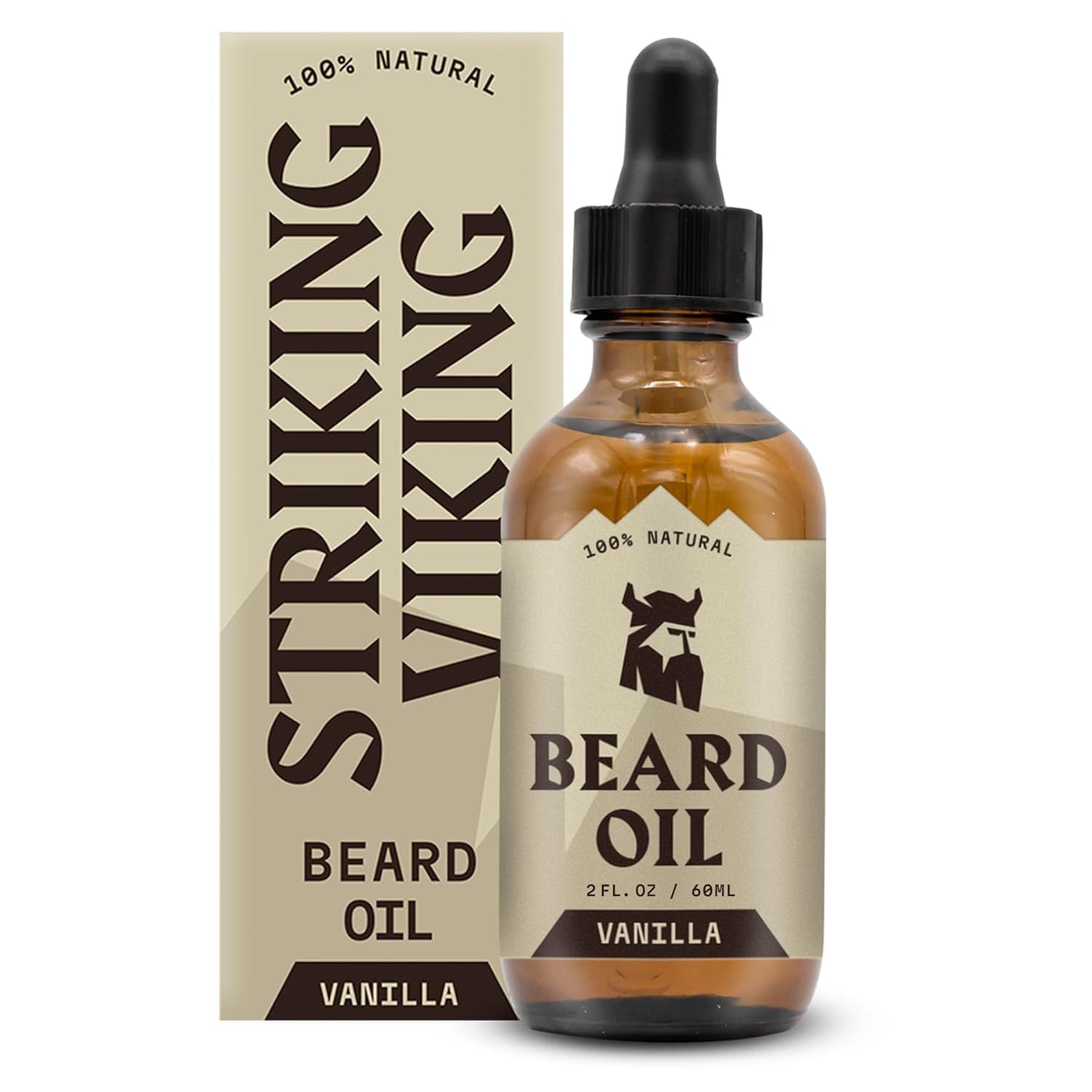 Vanilla Beard Oil for Men - Naturally Derived Conditioner with Argan & Jojoba Oils for Softening, Moisturizing and Growth (2 Oz)