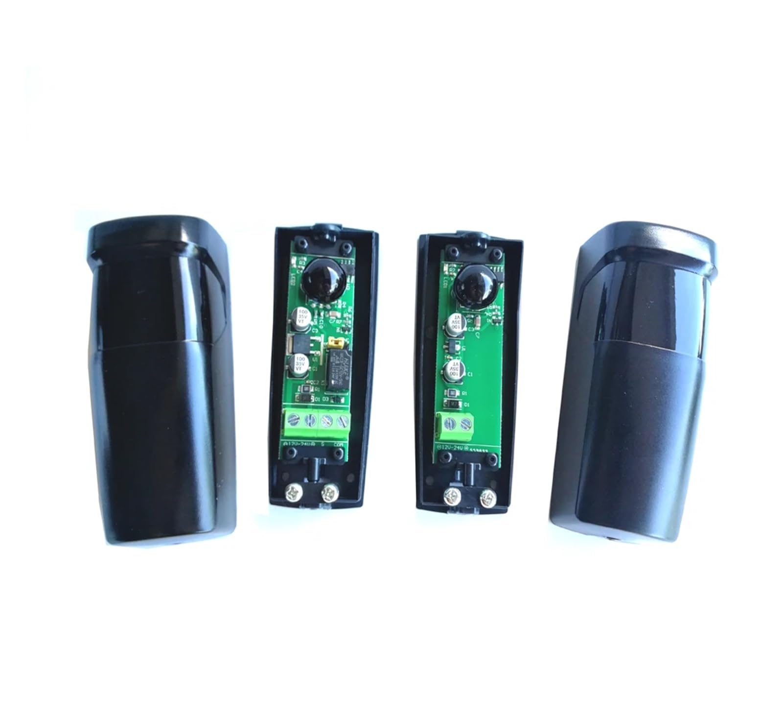 5 Pares de fotocélulas infrarrojas Impermeables for Puerta, Sensor IR, Barrera automática, Sensor de Seguridad for abridor de Puerta corrediza batiente