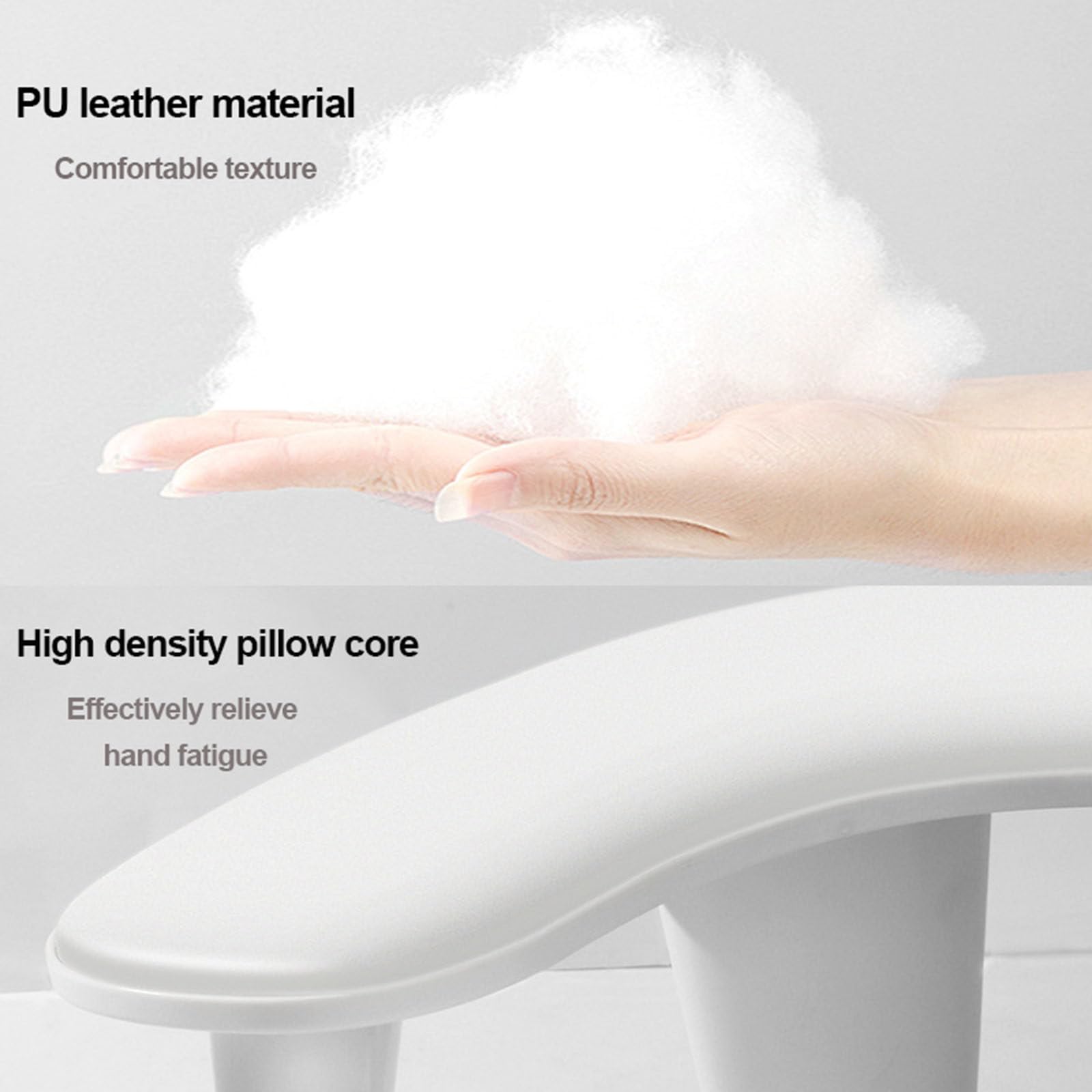 Poggia Poggiamano Per Manicure,Poggiamano Per Unghie Per Entrambe Le Mani-Design Ergonomico/Materiale PU/Nucleo Del Cuscino Ad Alta Densità,Cuscino Per Unghie,Per Unghie Artistiche Fai-Da-Te
