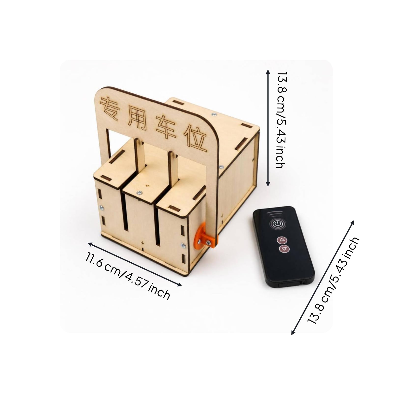 Kit Modello Parcheggio Telecomandato Puzzle Ingranaggi Giocattolo Educativo Progetto Scientifico con Trasmissione a Ingranaggi E Radiocomando Adatto a