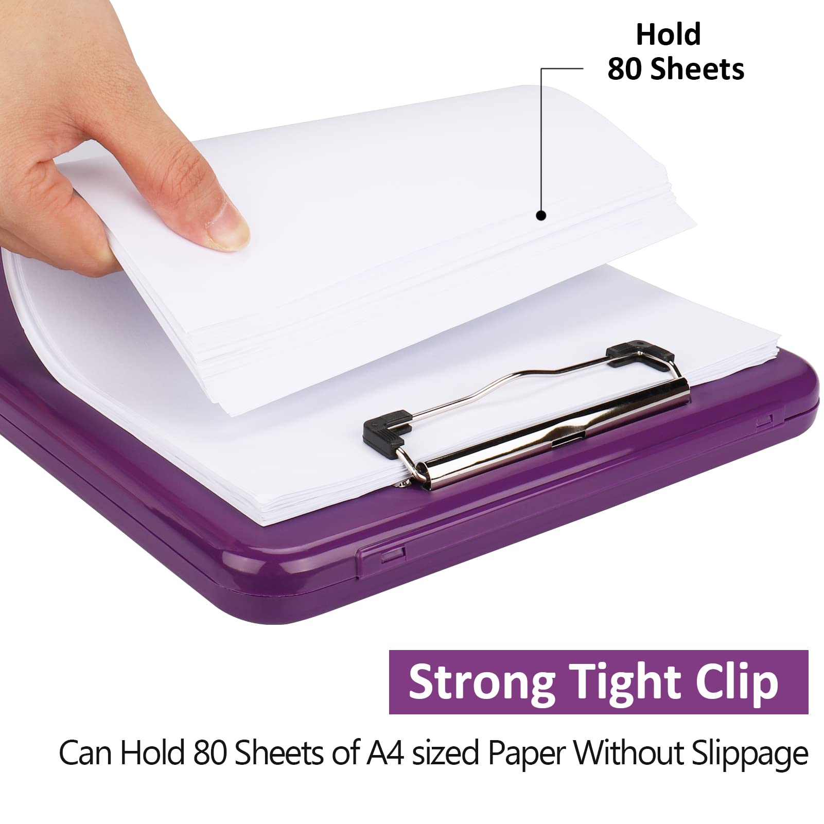 Confezione Da 5 Scatole Viola Per Documenti A4 - Foto 3