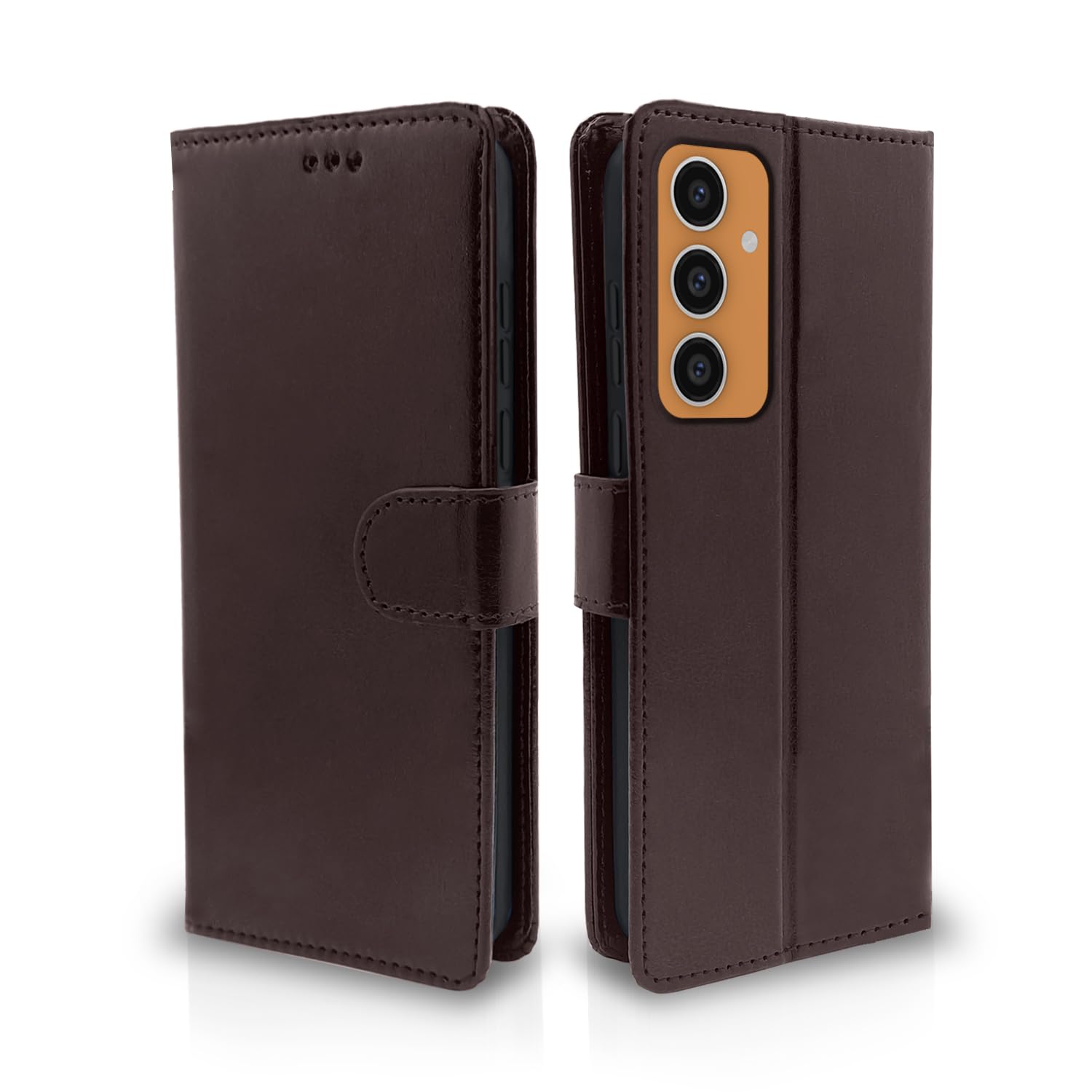 Pikkme Samsung Galaxy S23 FE 5G Flip Cover Leather Finish | Wallet Stand and Shock Proof | Inside TPU with Card Pockets | Complete Protection Flip Case (Coffee) (B0CMD7N38F) Amazon Price History, Amazon Price Tracker