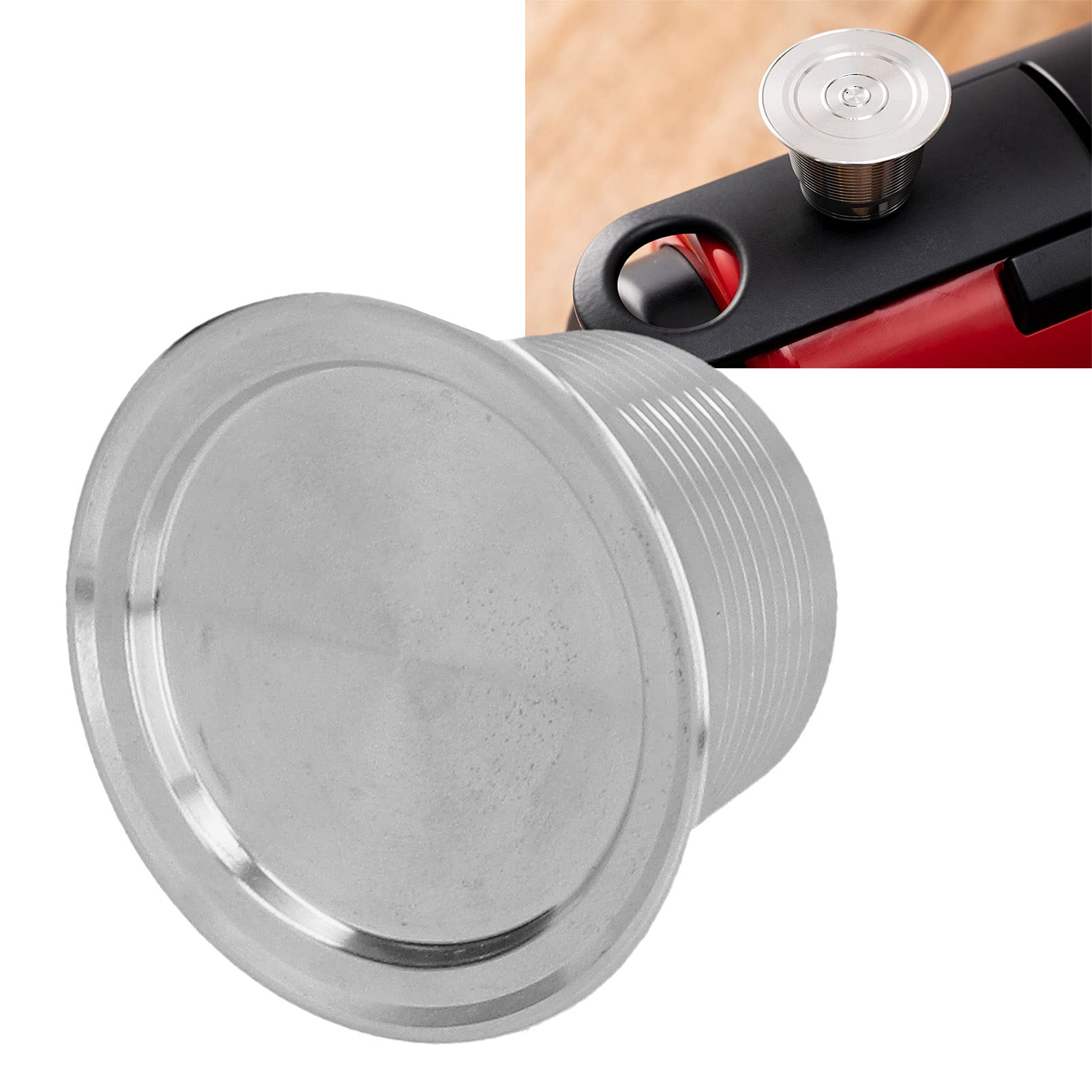 Cápsula de café recargable de acero inoxidable, cápsula reutilizable, repuesto de taza para máquina