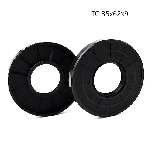 Miniatura 2 de XiKe 2 piezas de sello de aceite TC 1.378x2.441x0.354 in, sellos de aceite de doble labio de eje de goma de nitrilo
