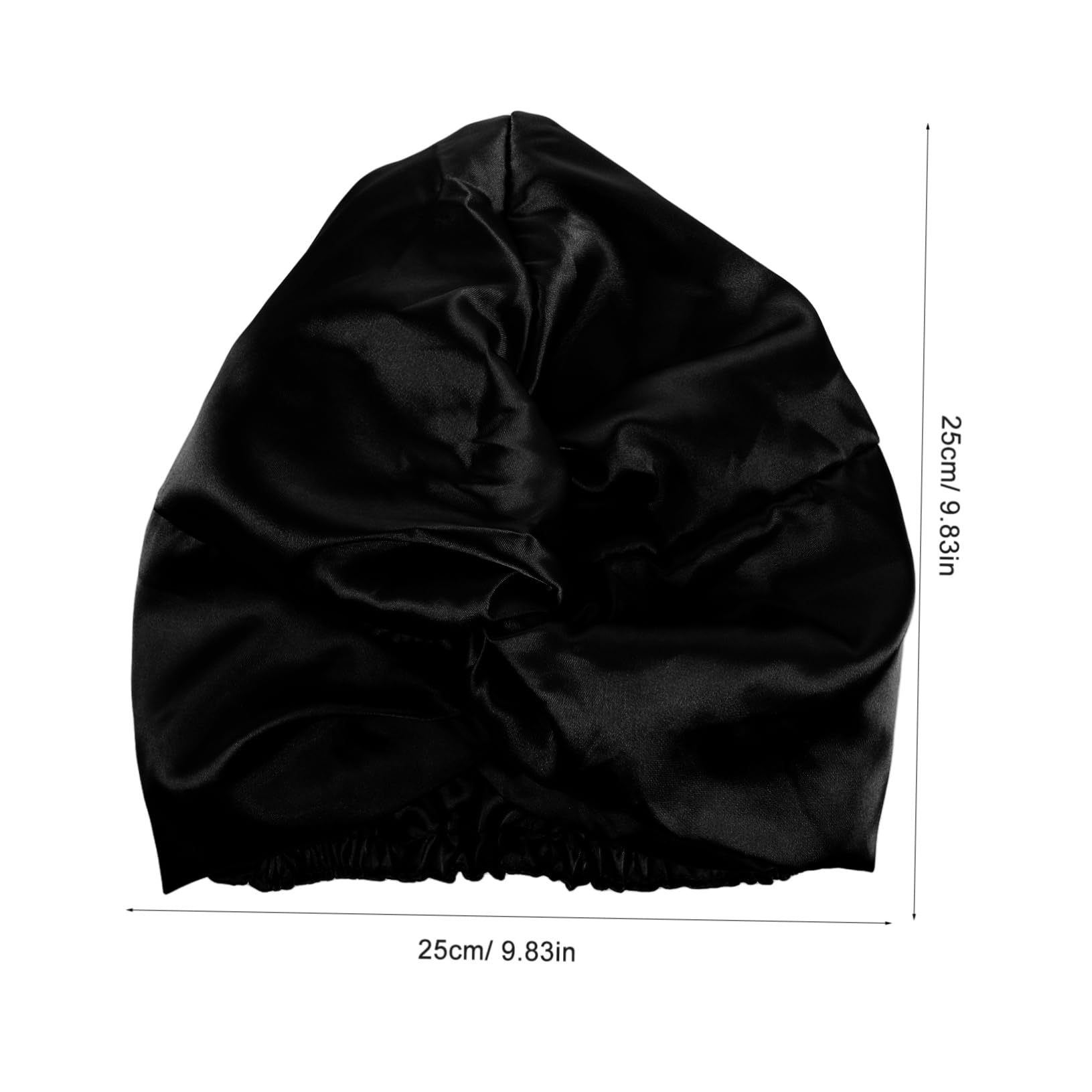 FRCOLOR Double Layer Satin Bonnet for Curly Hair Comfortable Sleep Cap for Women Elastic Soft Breathable Hat for Beauty